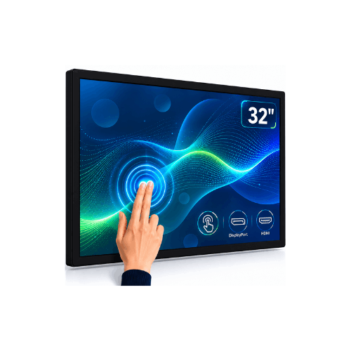 32 inch touchscreen monitor rental Ahmedabad with interactive touch display and HDMI support