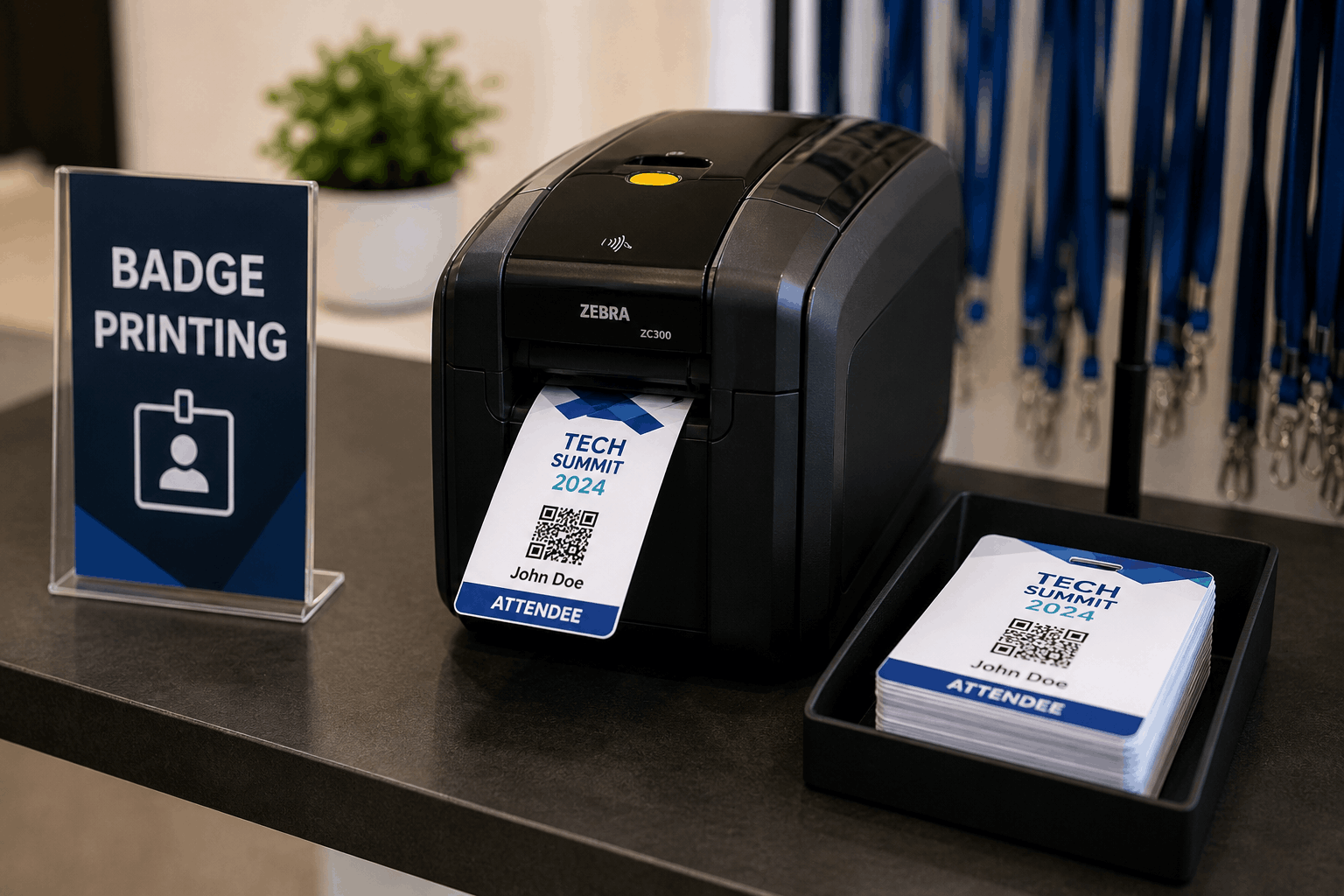 Badge printing printer for event ID cards and attendee badges in Ahmedabad