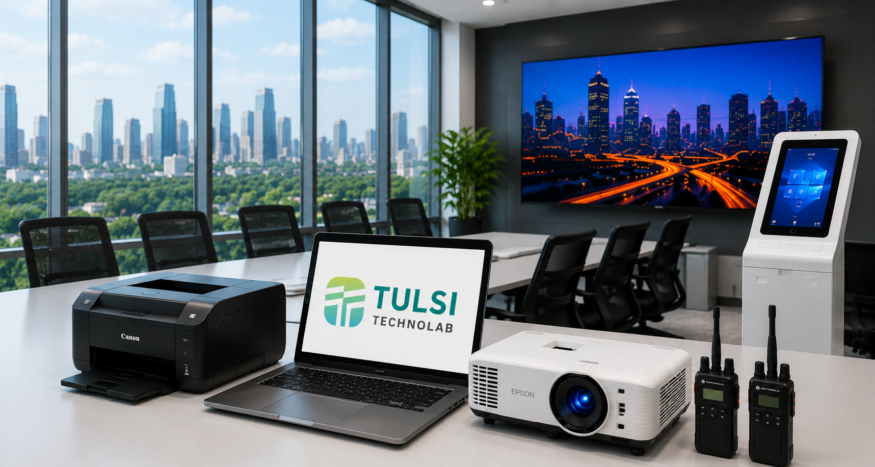 IT and AV equipment rental setup in Ahmedabad
