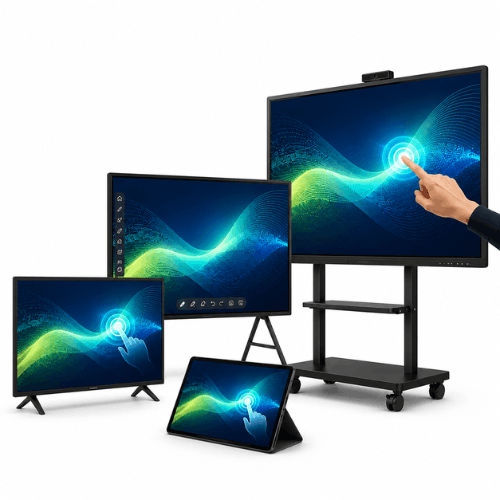 Interactive meeting touchscreen display rental Ahmedabad for corporate presentations and conferences