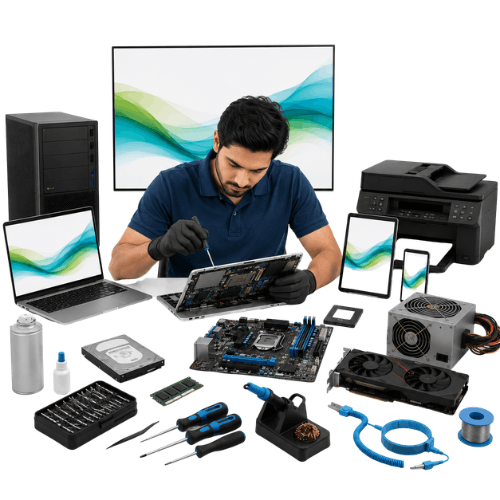Laptop repair and spare parts service Ahmedabad